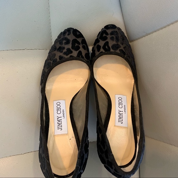 Jimmy Choo Bridget Leopard Devore Pumps - Picture 5 of 8